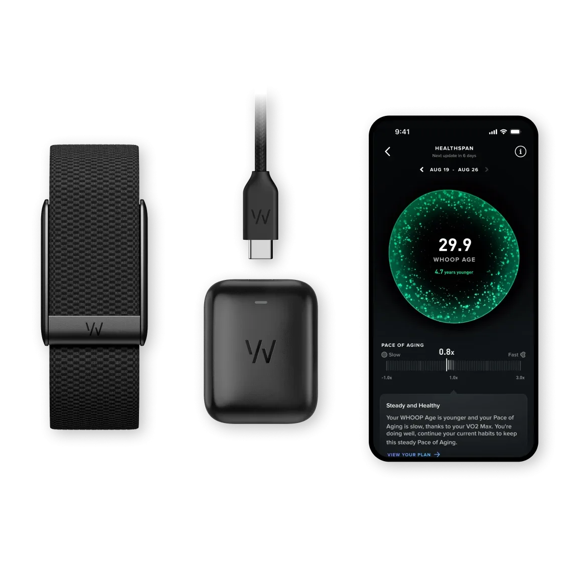 WHOOP Peak 5.0 Fitness & Health Tracker with 12-Month Membership Included
